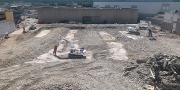 Ieg, completata la demolizione del padiglione 2 a Vicenza