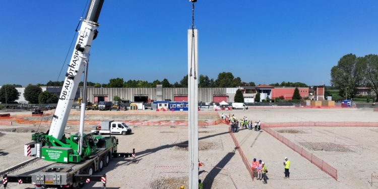 Garbe posa il primo pilastro del nuovo MilEast Logistics Park di Covo